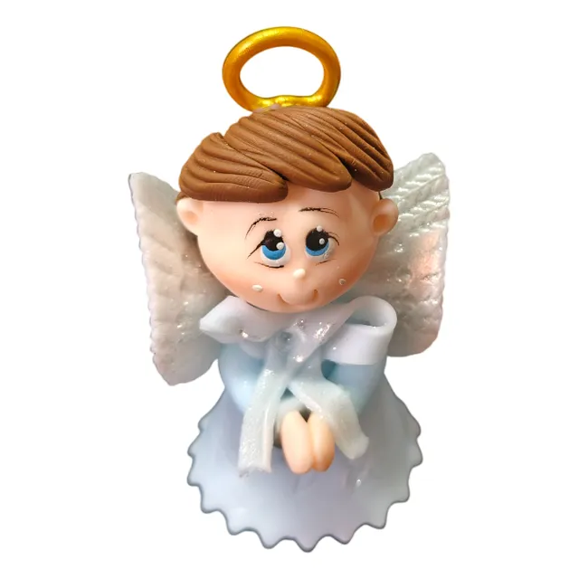 Topper Torta Ponqué Pastel Ángel Peque Bautizo Baby Comunión