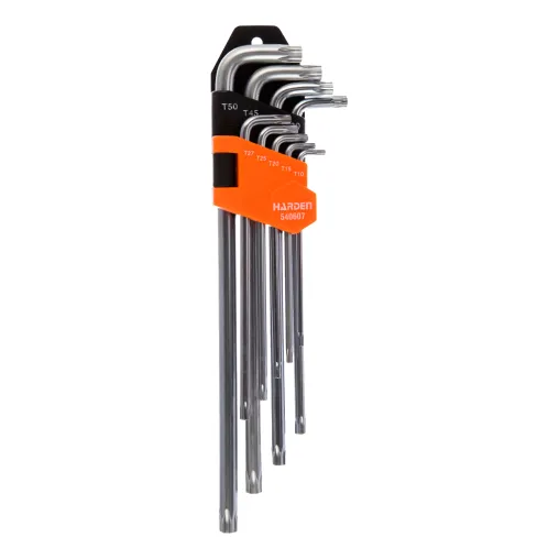 Set De Llaves Tipo Torx 9pzas Larga Harden