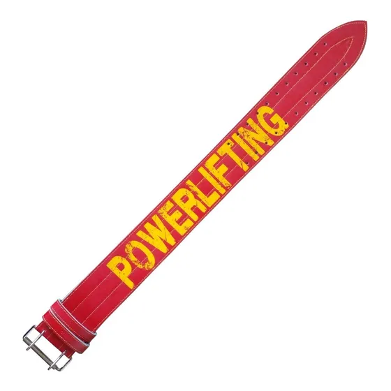 N°1 Cinturon Powerlifting Reglamentario Triple Cuero Genetic