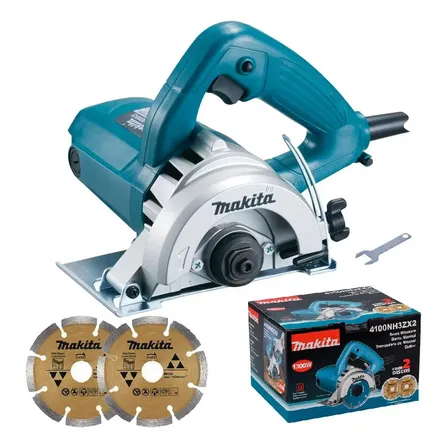 Serra Mármore 4.3/8 Pol 1.300w + 2 Discos 4100nh3zx2 Makita