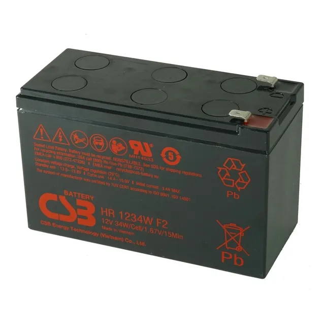 Batería Csb 12v/9ah - Ups Y Otros - 12 Voltios 9 Amperios