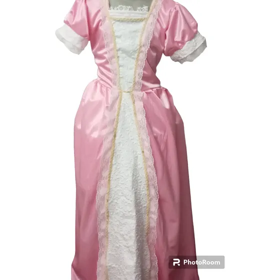 Vestido Disfraz Dama Antañona Niñas Modelo De Epoca 