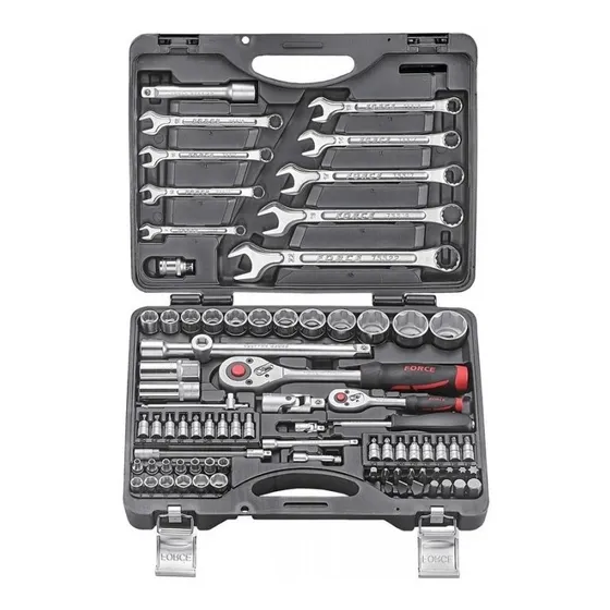Juego De Dados Hexagonales Y Llaves 82 Pzas.  Force 4821