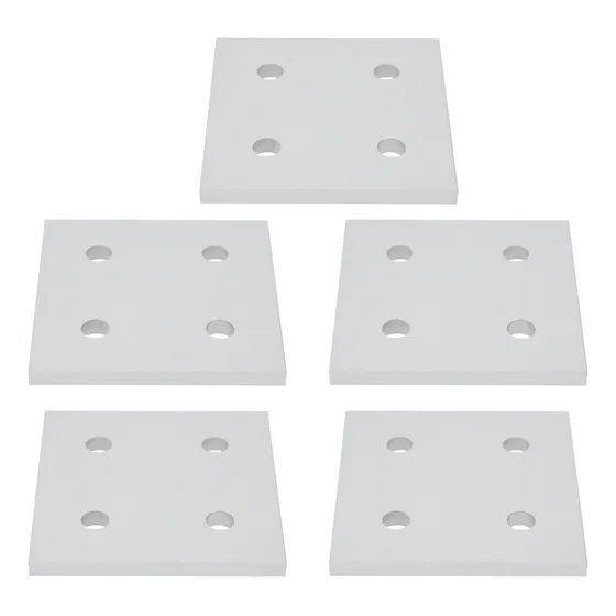 Placa De Conexión De Aluminio, 5 Piezas, 4 Orificios, Vertic