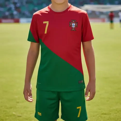 No. 7 Ronaldo - L (real Madrid #7 Ronaldo Soccer Jersey Set