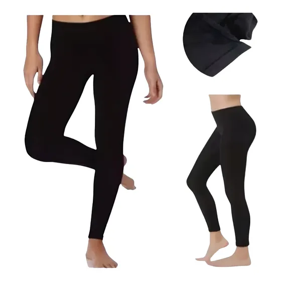 Pack X2 Calza Leggins Afelpado Térmico Primera Piel Dama