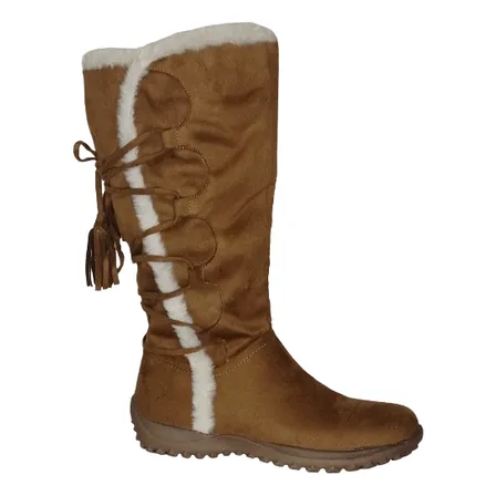 Bota Larga Invierno 2024 Forradas Taco Bajo