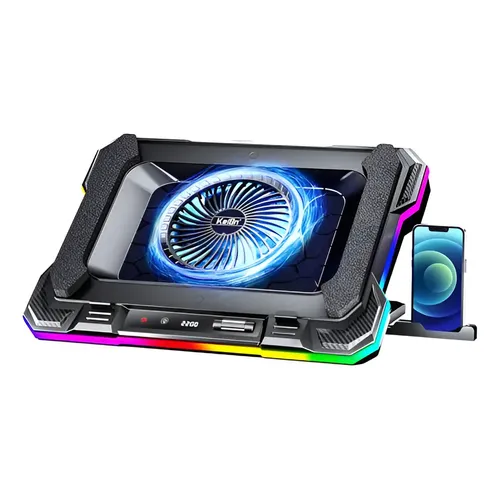 Almofada De Resfriamento Para Laptop Llano V12 Ultra Rgb 5.5