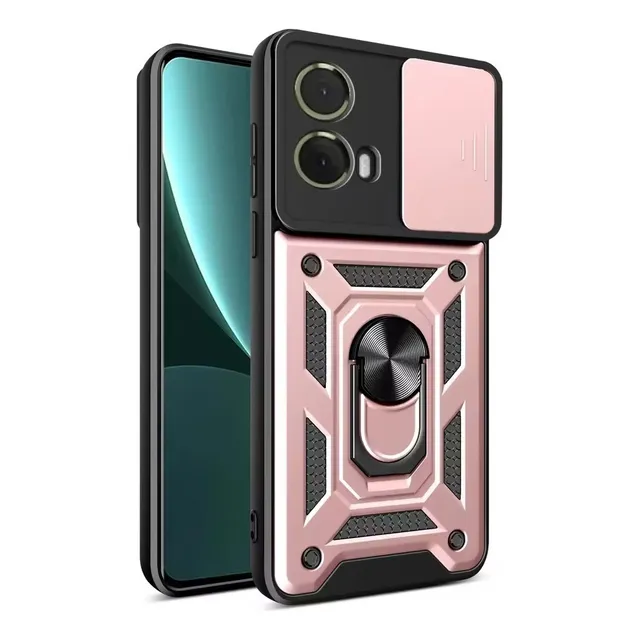 Case Moto G85 5g - Soporte Mágnetico Protector De Camara