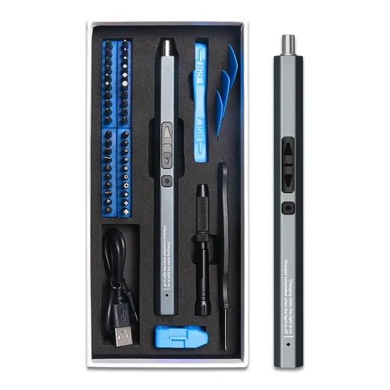 Kit Destornillador Eléctrico Set Herramientas Reparación