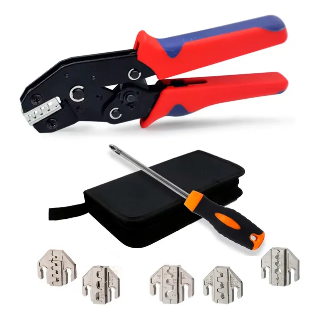 Kit Pinza Crimpeadora Multifuncion Mordazas Intercambiables