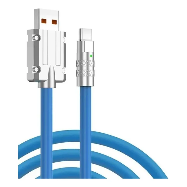 Wesdar - Cable 1m Super Fuerte Usb-c Carga Rápida A Usb 6a Color Azul