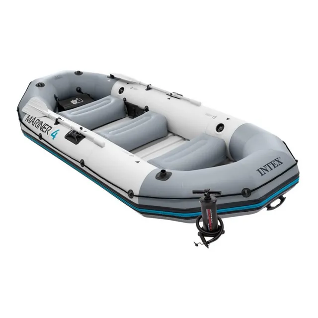Bote Gomón Inflable Intex 68376 Mariner 4 Personas Set
