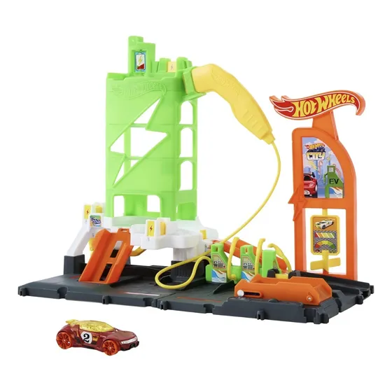 Juguete Pista Hot Wheels Super Estacion Gasolina City Mattel