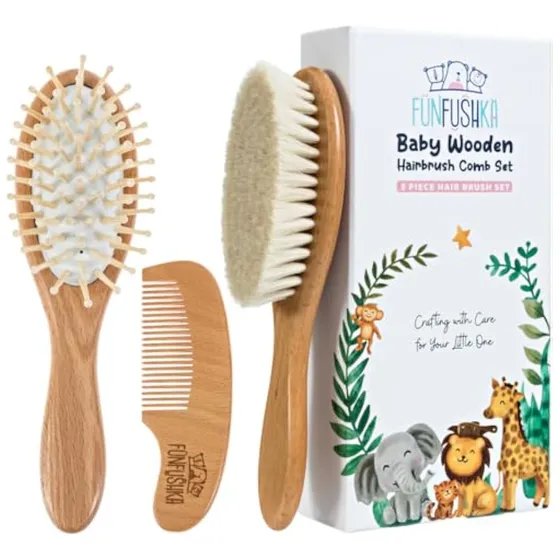 Juego De Cepillos Para El Pelo Del Bebé Para