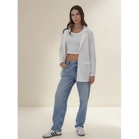 Blazer Mujer Lino Sastrero Zua