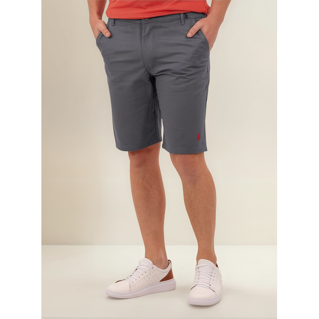 Bermuda Ralph Lauren Masculina Sarja Stretch Chumbo Bermuda Ralph Lauren Masculina Sarja Stretch Chumbo