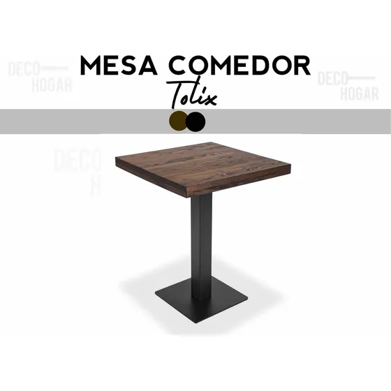Mesa Comedor Tolix Cuadrada 4 Puestos Restaurant Exteriores
