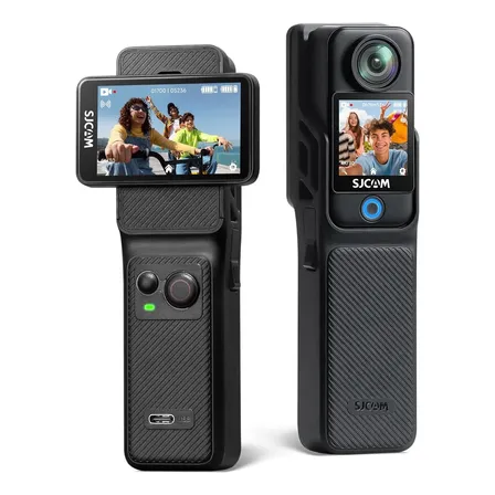 Sjcam Câmera Ação C400 4k Estabilização 6 Eixos Tela Touch Preto