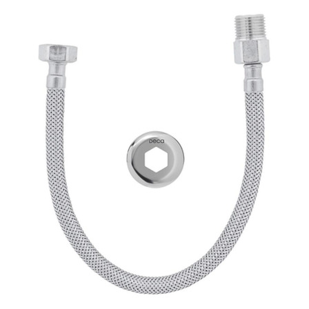 Engate Flexível 40cm 4607 Cromado Deca Engate Flexível 40cm 4607 Cromado Deca
