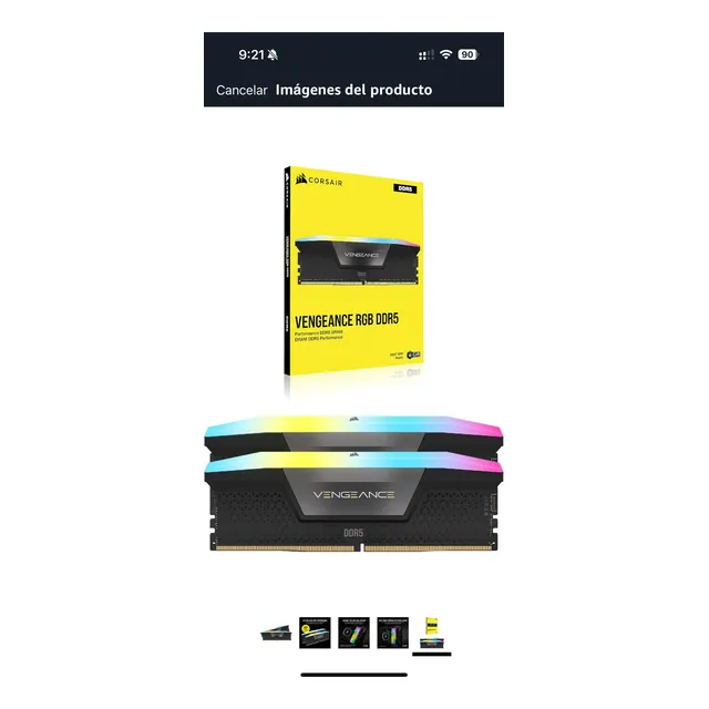 Corsair Vengeance Rgb Ddr5 Ram32gb 2x16gb 6000mhz Nuevas