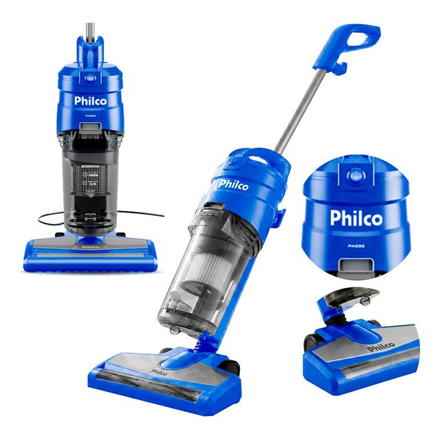 Aspirador De Pó Vertical E Portátil De Mão Philco Power Clean 2000w 2 Litros Filtro Hepa T... Aspirador De Pó Vertical E Portátil De Mão Philco Power Clean 2000w 2 Litros Filtro Hepa T...