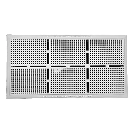 Rejilla Plástica Ventilación Gas 20x40 Cm 6 Unid
