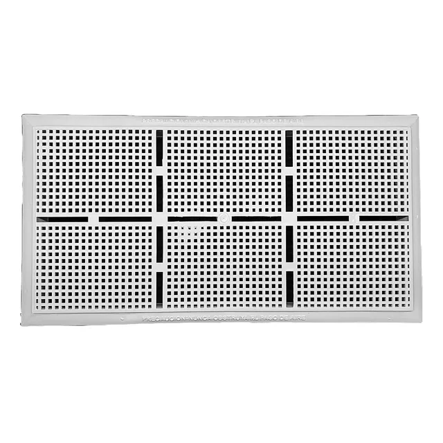 Rejilla Plástica Ventilación Gas 20x40 Cm 6 Unid