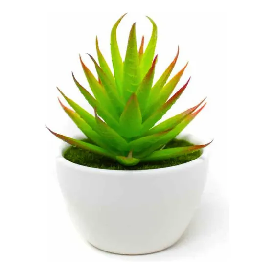 Planta Artificial Bonsai Suculenta Mini