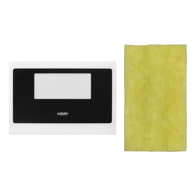 Vidrio Puerta Horno P/ Cocina Eskabe Fortte E2 + Lana Vidrio