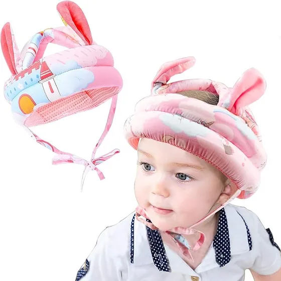 Casco Protector Conejo  Ajustable Para Bebés