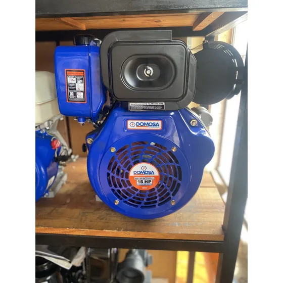 Motor A Gasoil 15hp Con Arranque Eléctrico De Cuña Domosa