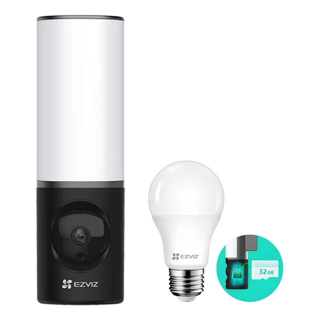 Ezviz Cámara Wifi Lc3 Lámpara 4mp + Sd 32gb Foco Lb1 Regalo