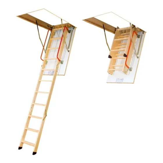 Fakro Escalera Para Ático Lwk Komfort Madera Hueco 70 X 120 