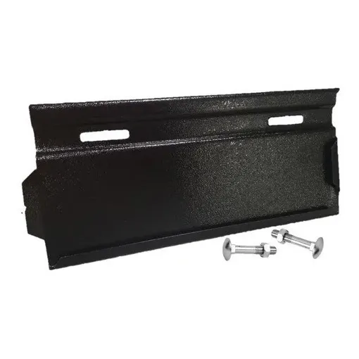 Porta Placa Moto Acero Color Negro + Tornillos