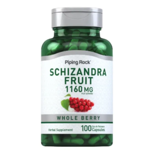 Fruta Schizandra (baya) 580 Mg 100 Cápsulas