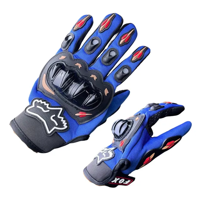 Guantes Completos Fox Azul Protectores Reforzados Enduro