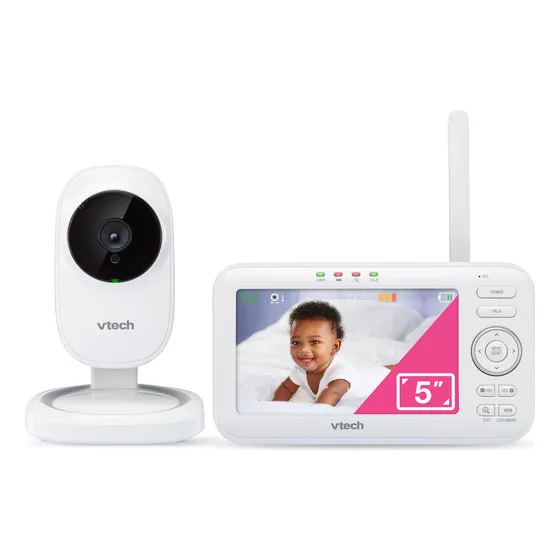 Vtech Vm Monitor De Bebé Con Video Digital De 5 Pulgadas C. Color Gris