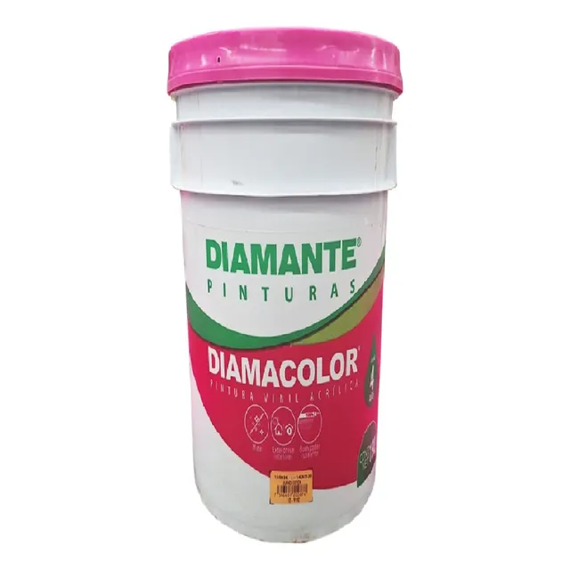 Pintura Vinílica Acrílica 28 Colores Ext. Diamacolor 19lt Salmon Mate