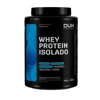 Whey Protein Isolado Dux Nutrition - Pote 900g Sabor Cappuccino