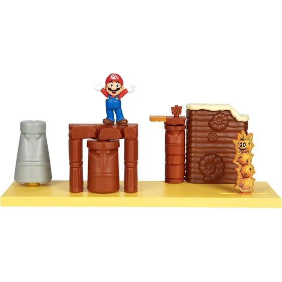 Sets De Muñecos Super Mario 2.5 Pulgadas Desert Playset