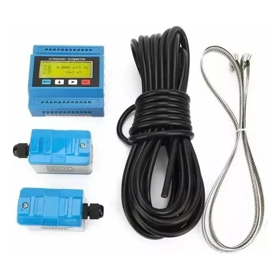 Kit Medidor De Fluxo Vazão Ultrassônico Digital Ø50 700mm Phelps TM1