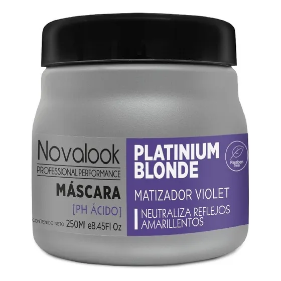 Mascara Matizador Violeta Blonde Rubios 250ml Acido Novalook
