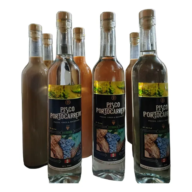 Pisco Y Vino Portocarrero Artesanal 4litros, Bot 500 750 Ml.