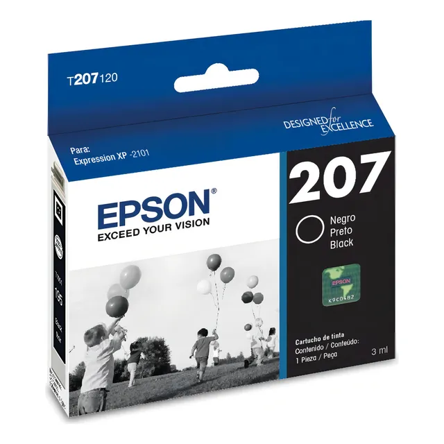 Cartucho Epson T207 Negro 350 Pag Expression Xp2101