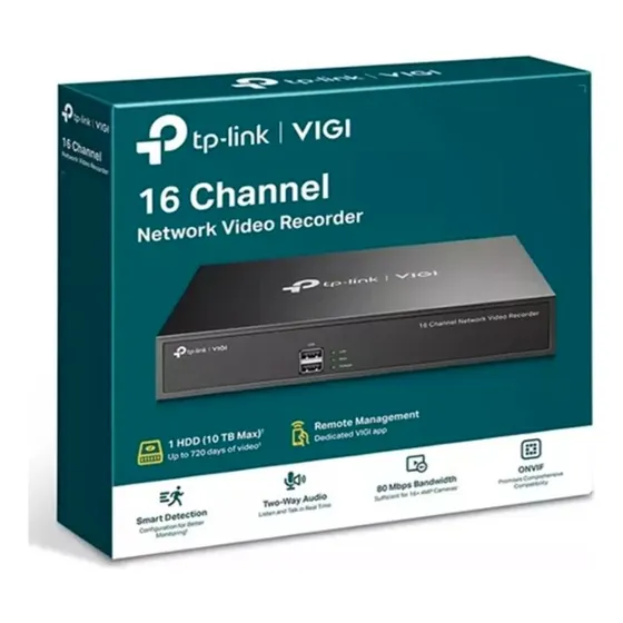 Nvr Tplink 1016h 16 Canales 8mp No Poe