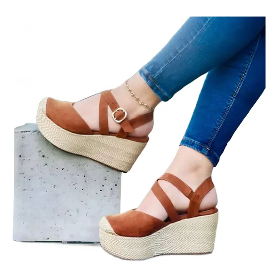 Sandalias Plataforma Yuten Canastas Moda Colombiana Para Dam