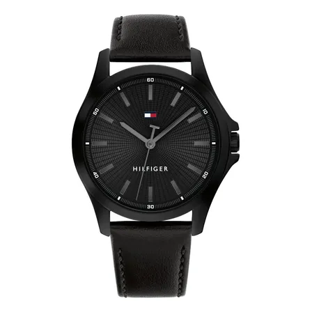 Relógio Masculino Tommy Hilfiger Preto em Couro