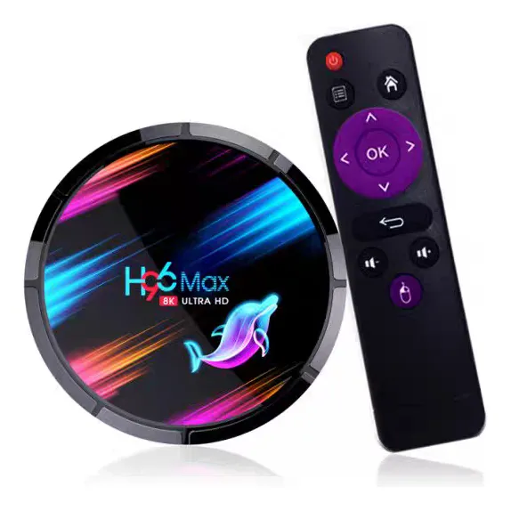 Hd H96 Max Smart Tv Box Wifi 8k Android 9.0 4gb+32gb Netflix Negro Estándar