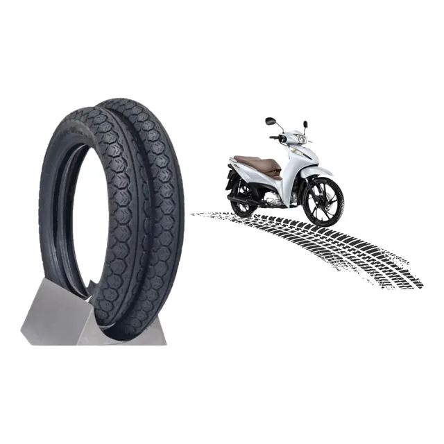 Pneu Par Pop 60/100 - 17 + 80/100 - 14 100 125 Kit Maggion